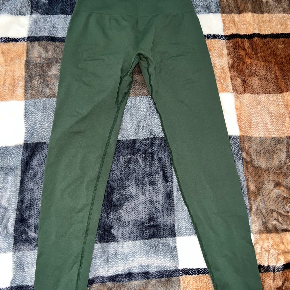 Green High-Waisted Aurola Leggings